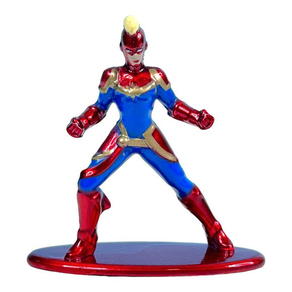 Jada Marvel Nano Metalfigs Captain Marvel Collectible Die-Cast Metal Mini Figure - Picture 4 of 4